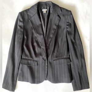 Apt. 9 Women’s Stretch Pinstripe Pocket Blazer Black Size 6